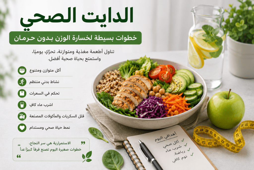 الدايت الصحي خطوات بسيطة لخصارة الوزن بدون حرمان